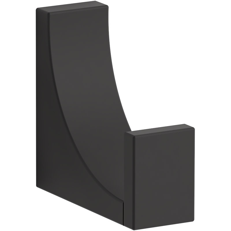 Minimal Robe Hook, Matte Black