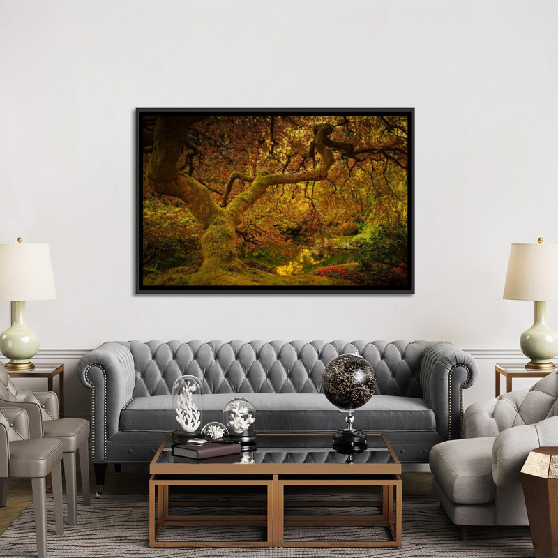 «Spring Spring» par Don Schwartz, reproduction sur toile tendue sur toile tendue, Toile avec cadre noir, Pas de tapis