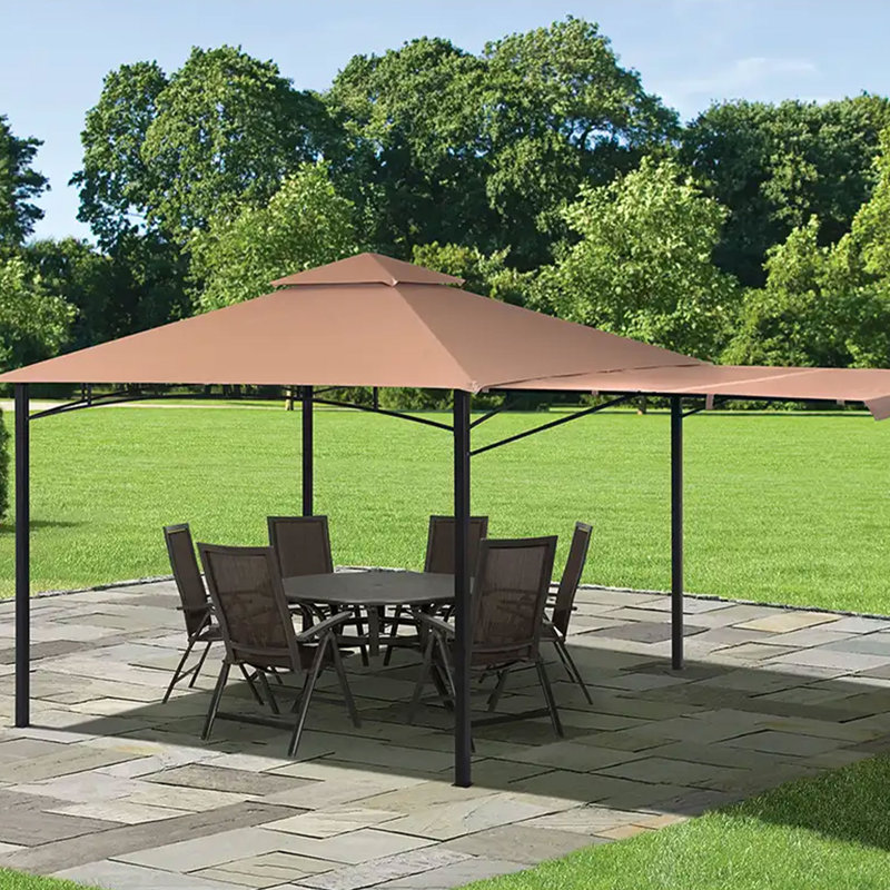 Redwood 11 Ft. W x 11 Ft. D Steel Patio Gazebo Gazebo