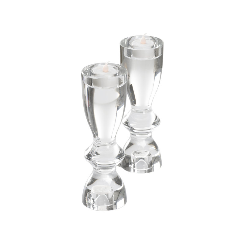 Bougeoirs gris - paire