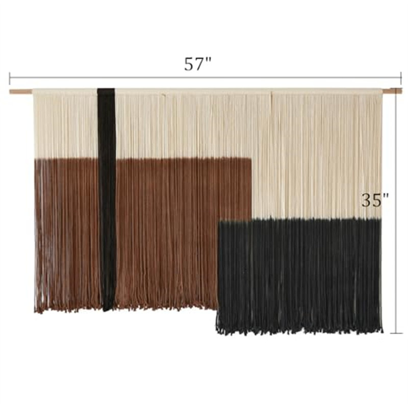 Grande tapisserie murale Macrame