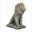 Statues de jardin | Lion gardien 22,8 pouces | De jardin pour le jardin extérieur | Ciment béton | Gris ardoise