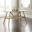 Chantilly Solid Wood Base Dining Table-70150140