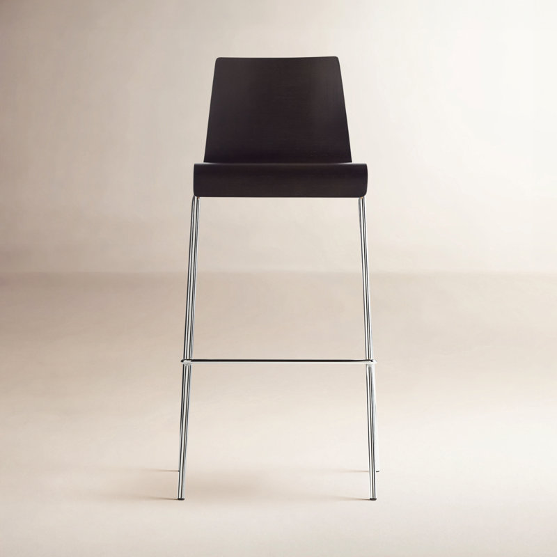 Full Back Bar & Counter Stool, Graphite Oak, Bar Stool (30.4" Seat Height)