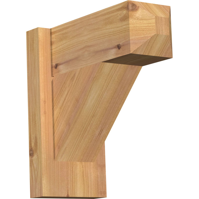 Artisan traditionnel en bois rustique, Cèdre rouge de l'Ouest l 5 1/2 po (lisse), P 12 po x H 12 po