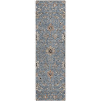 Premium Machine Washable Ducote AMF1137 Global Rug