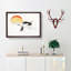 Bird Flying During Sunset by Kono Bairei - Picture Frame Painting Print on Paper-55466102-55466103