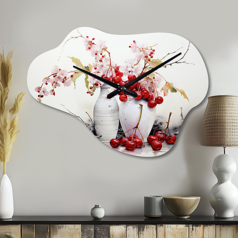 Horloge murale Byrom Cherry Simplicity - fruits, Petit
