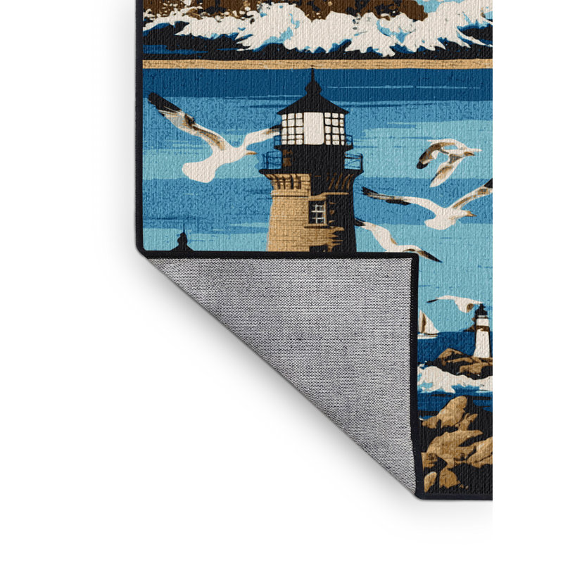  Tapis bord de mer lavable de la collection Phare, Rectangulaire 3 pi x 5 pi