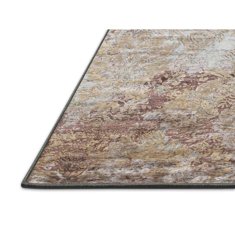 Tapis brun/gris zone contemporaine, Rectangle 5 pi x 7 pi