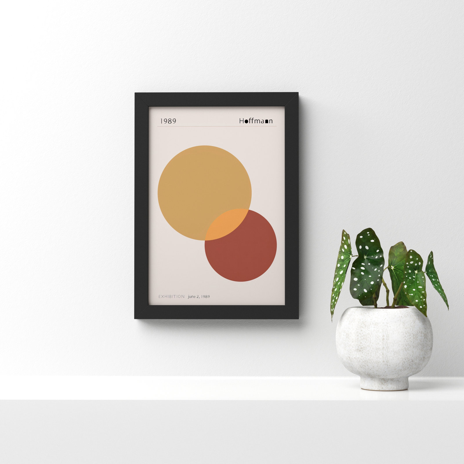 1989 Hoffman by 1x Studio II, Black, 13.2" H x 9.56" W x 0.88" D