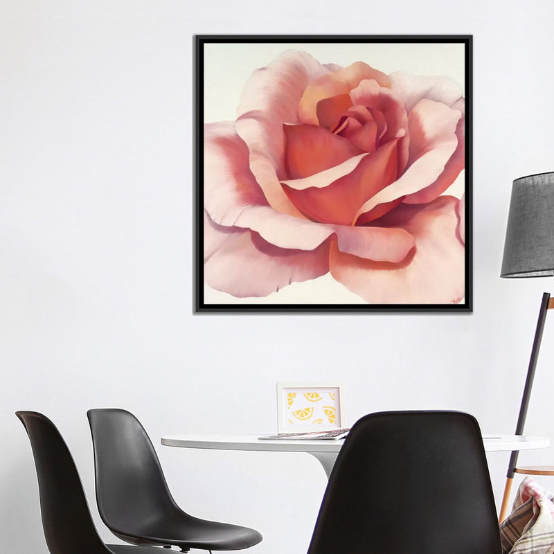 « magnificence iv », impression sur toile, H 18 po x l 18 po x P 1,5 po, Toile avec cadre noir, Pas de tapis
