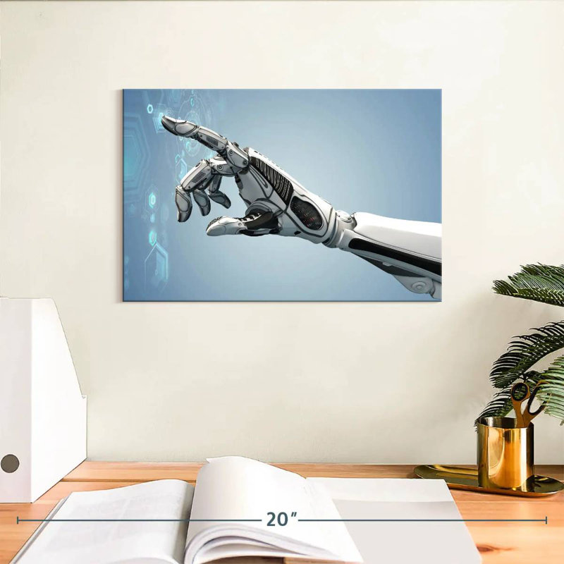 Kelan Futuristic Robot Arm, 8" H x 12" W