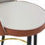 Ensemble de 2 chaises de bar rembourrées pivotantes à 360 ° avec design ergonomique et pieds en métal robustes pour de multiples occasions-499349876