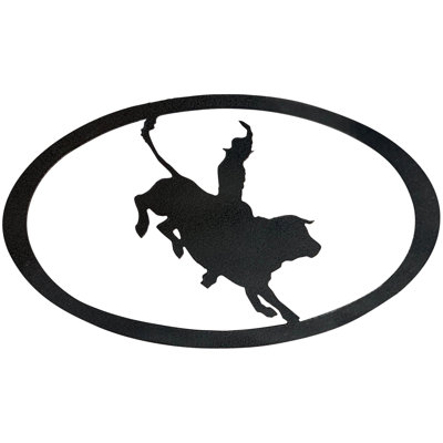 Art mural Dugout Creek Designs Western Bullrider