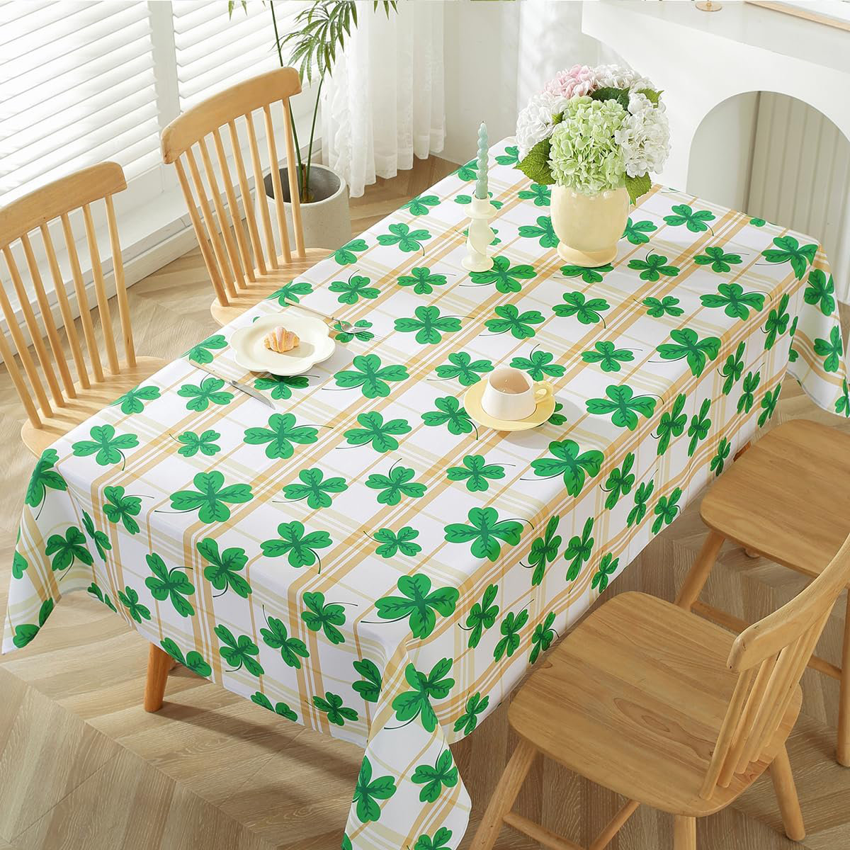 Foundry Select Timari Rectangle Floral Polyester Tablecloth | Wayfair