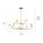 12 - Light Steel Dimmable Tiered Chandelier-1937749206