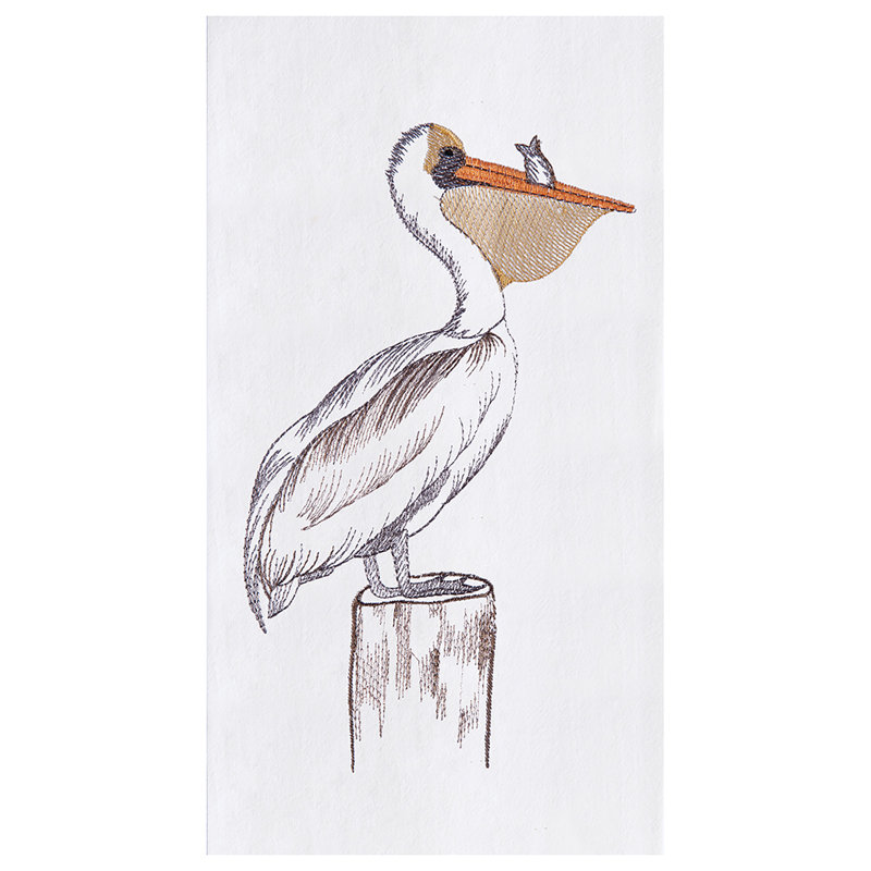 Torchon 100% coton Pelican on Pier