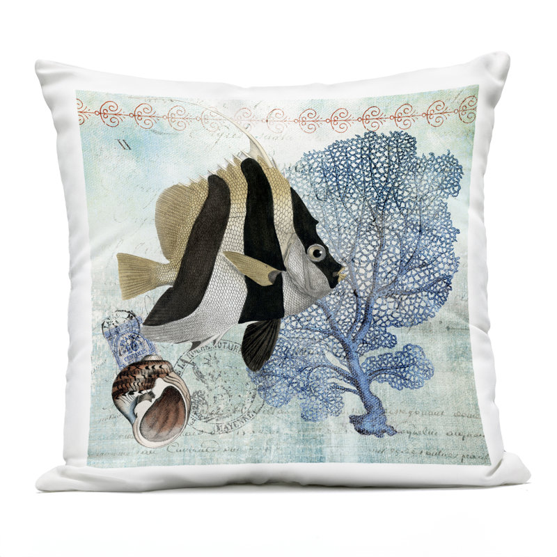 Coussin d'extérieur Buffalo Plaid Bear & Bird