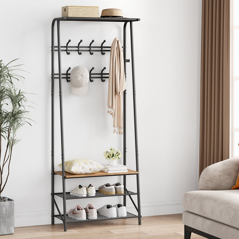 Hall Tree, Black/Brown