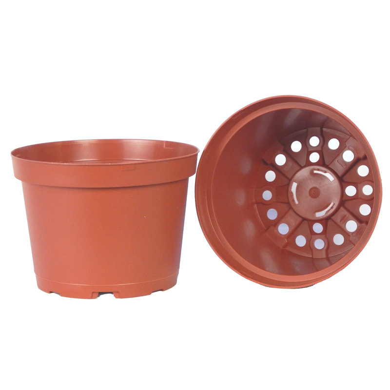 6 Inch Teku Plastic Pot Terra Cotta (10 Pack)