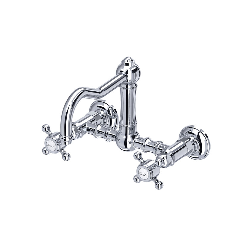 Acqui Bridge Kitchen Faucet, Polished Chrome