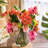 21 " Faux Orchid in Glass Vase