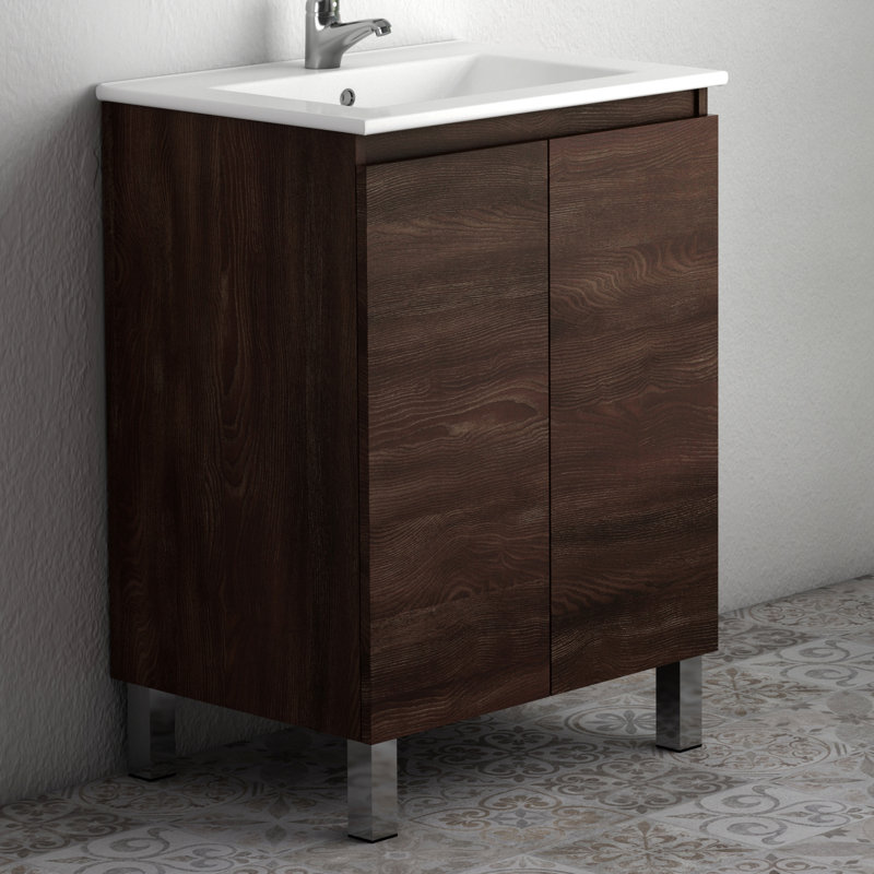 Ensemble de meuble-lavabo simple 23 po Jasso, Anthracite