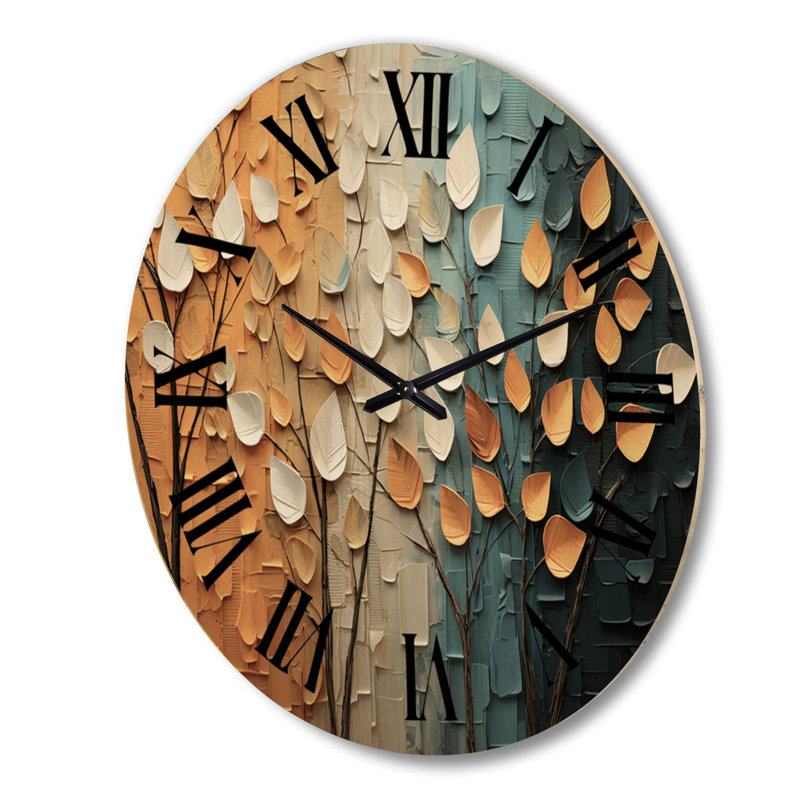 Horloge murale en bois massif, Très grand