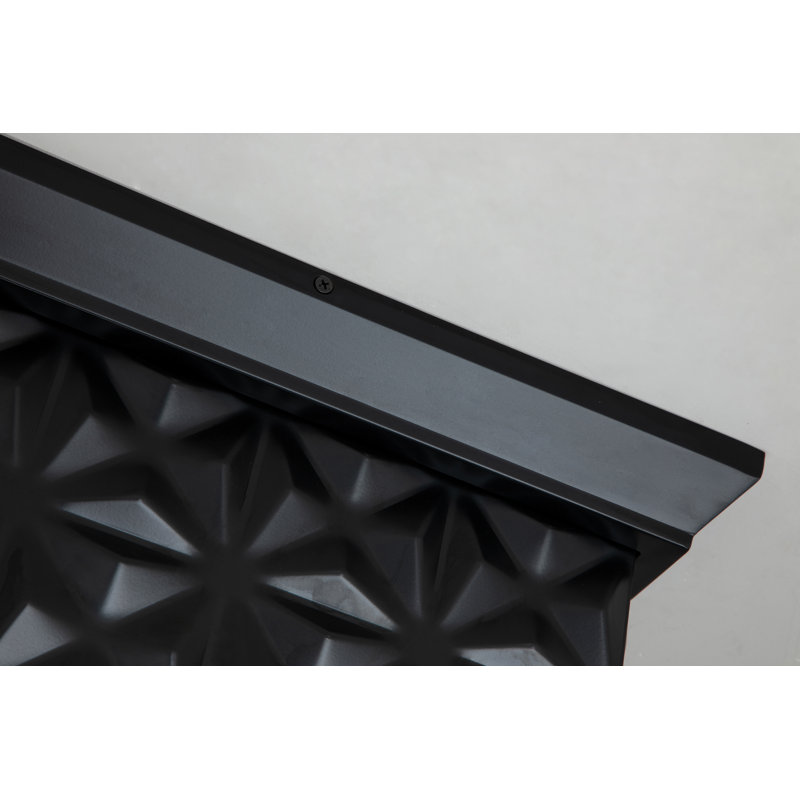 Juleah Square Flush Mount, Black
