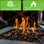 28In Outdoor Fire Pit Table With Propane, 50,000Btu, Lid, & Style, Lava Stone, Adjustable Flame, For Garden Patio Backyard 50,000Btu 28In, Gas, -Look,