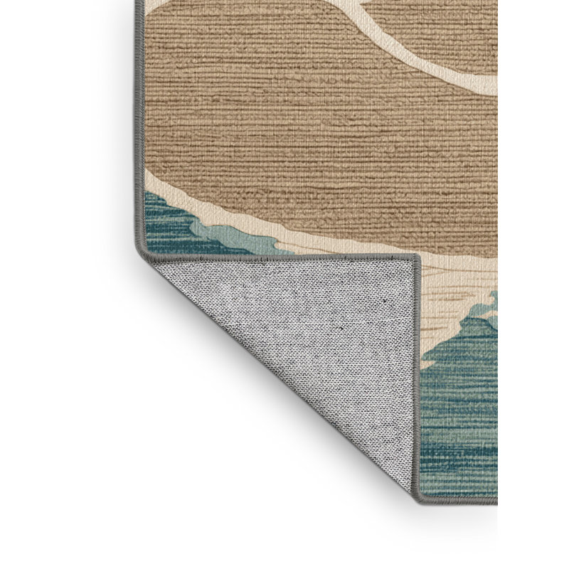  Tapis lavable Coastal Retreat, Rond 3 pi