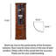 Armoire à vin de coin sculptée à la main avec tablettes réglables-305586190