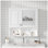 Armoire de toilette murale à miroir avec tablettes ouvertes, tablette réglable et rangement dissimulé pour les toilettes modernes