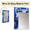 Étoiles sur le drapeau des États-Unis - miroir patriotiste des États-Unis, miroir mural blanc unique, impression d'art en métal-74634915