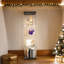 Vitrine noire en verre avec quatre tablettes