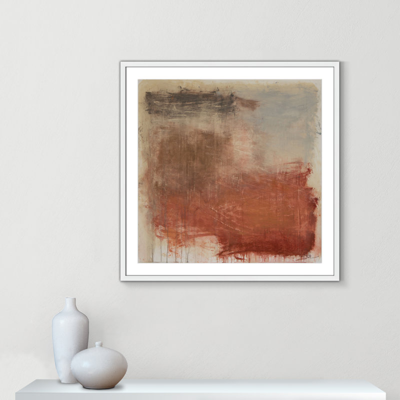«Autumn Over The Rivera» par Casa Fine Arts, H 32 po x l 32 po x P 1,25 po, Reproduction encadrée blanche avec passe-partout