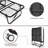 Folding Bed With Mattress Included Memory Foam, Portable Roll Away Adult Bed For Guest, Fold Up Soft Cot, 75"L*46"W-718739811