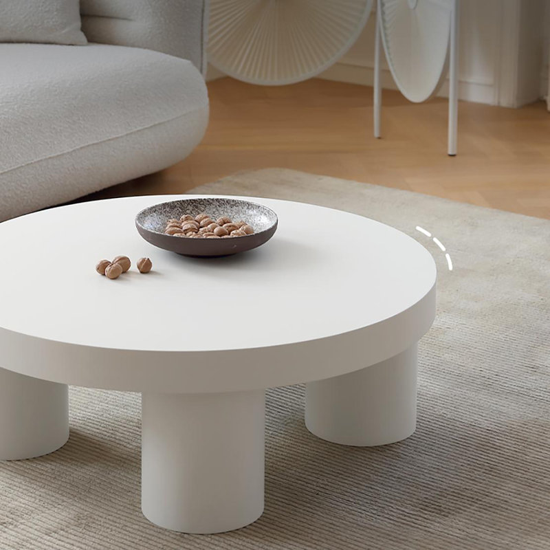 Cream style creative round coffee table
