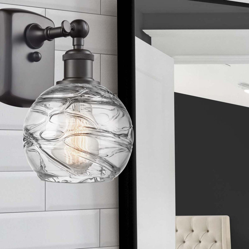 Amira Armed Sconce, 60 Watt Vintage Incandescent Bulb, Oil Rubbed Bronze