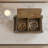 Rustic 12" Hand Carved Solid Wood Double Compartment Jewelry Keepsake Box