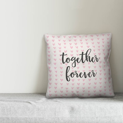  Together Forever in Hearts 16' Throw Pillow