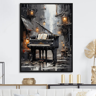 Piano Urban Upright I sur toile