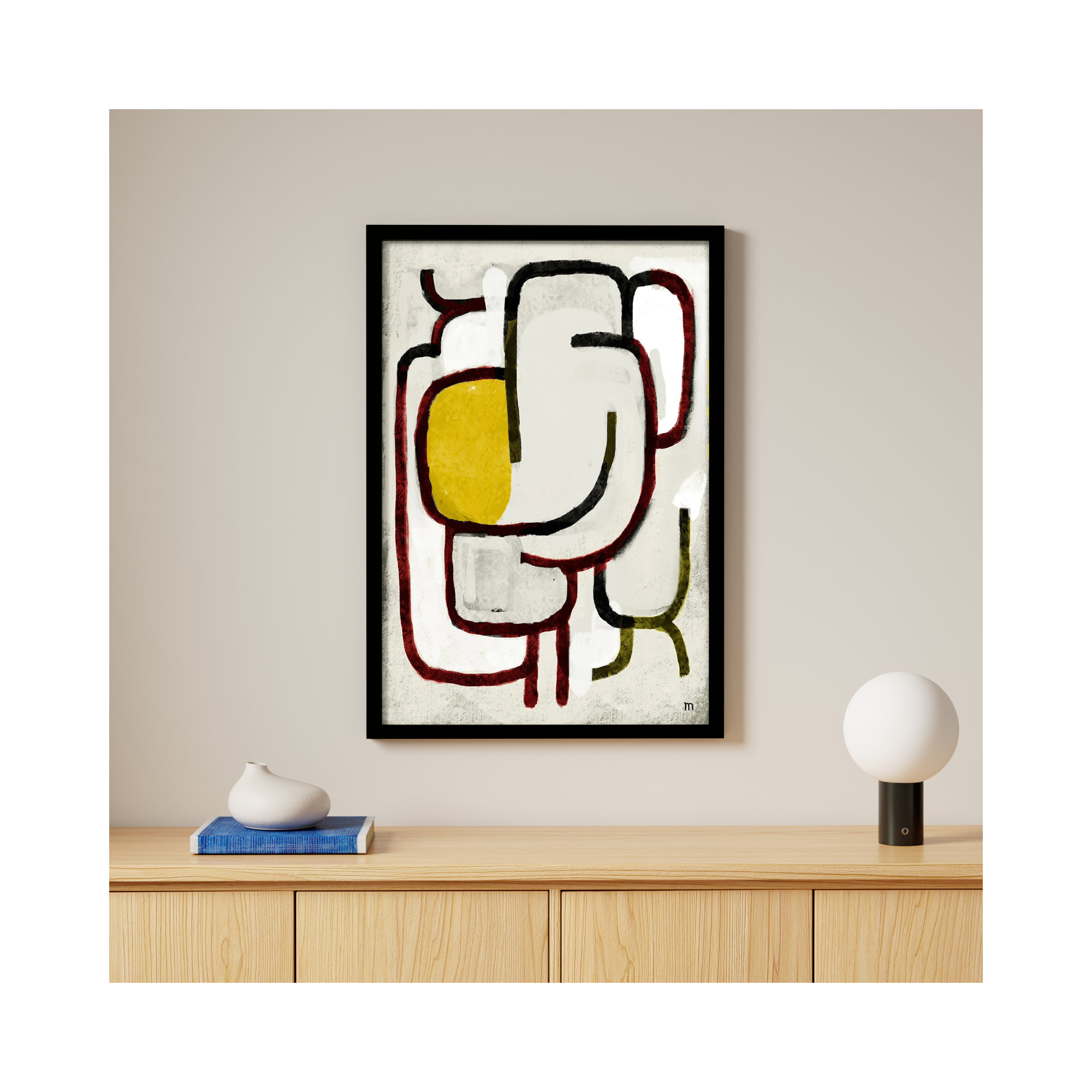 Lost In The Woods by Studiom, 38" H x 26.5" W x 1.25" D, Black