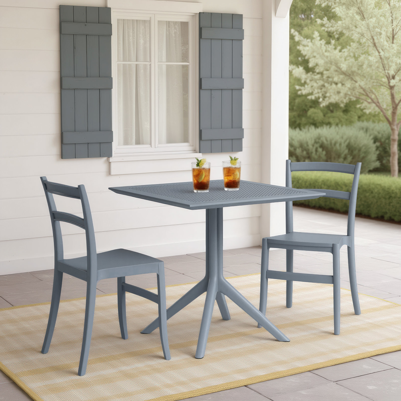 Cordelia Square 2 - Person Bistro Set