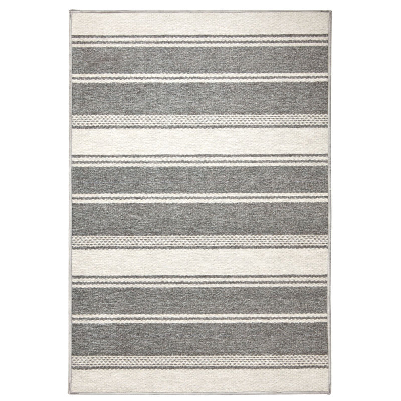 Tapis lavable à rayures Bowman, Rectangle 6 pi x 9 pi