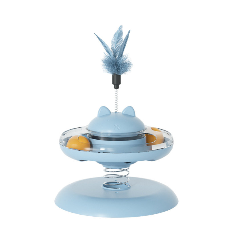 Distributeur de nourriture rotative 360 °, Bleu