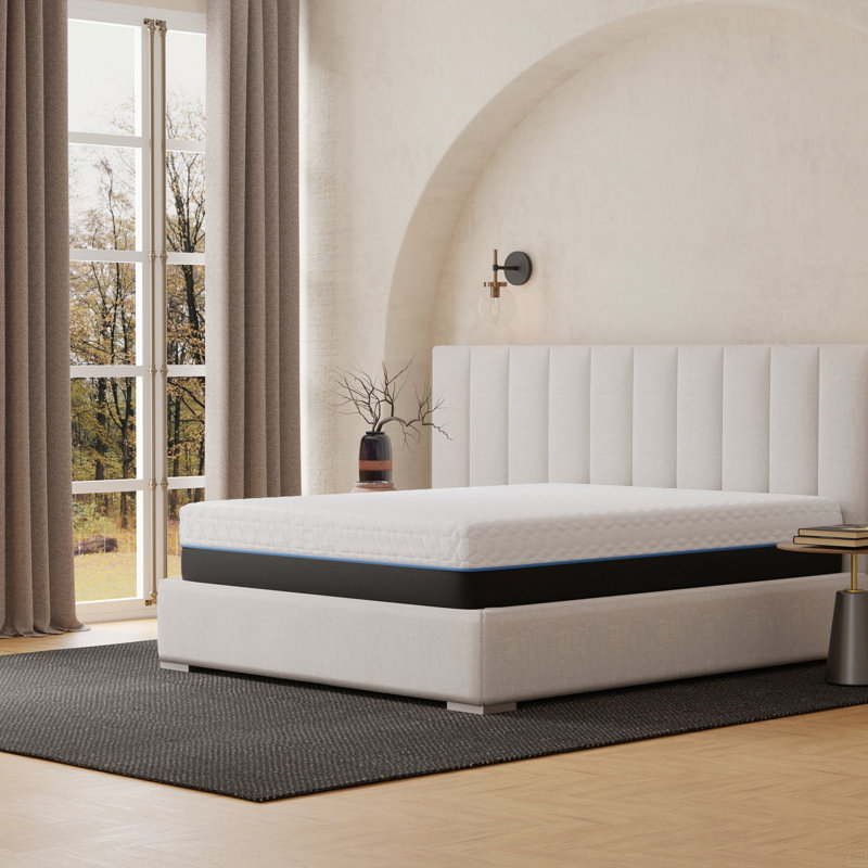 Très grand matelas californien en mousse viscoélastique imprégnée de cuivre 12 pouces, Très grand
