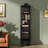 Modern simple fun storage corner bookcase.