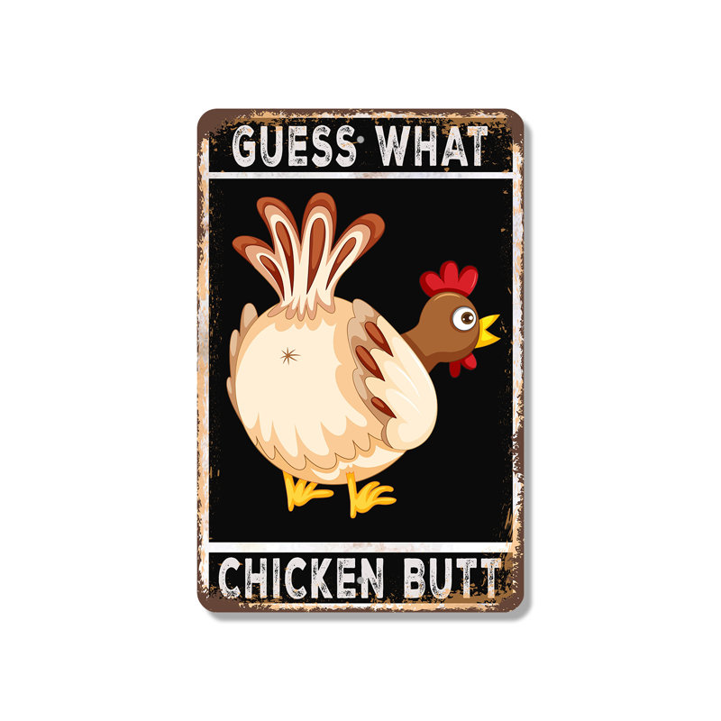 Plaque en plastique 8 po x 12 po Guess What